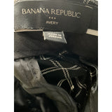 Banana Republic Black Plaid Cropped Pants