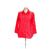 Chico's Red Women's Button-Up Top - Size 2