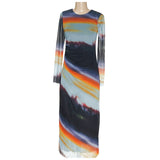 ZARA Multicolor Graphic Bodycon Dress - Women's M