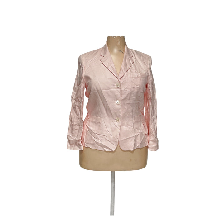 Lauren Ralph Lauren Women's Pink Linen Blazer