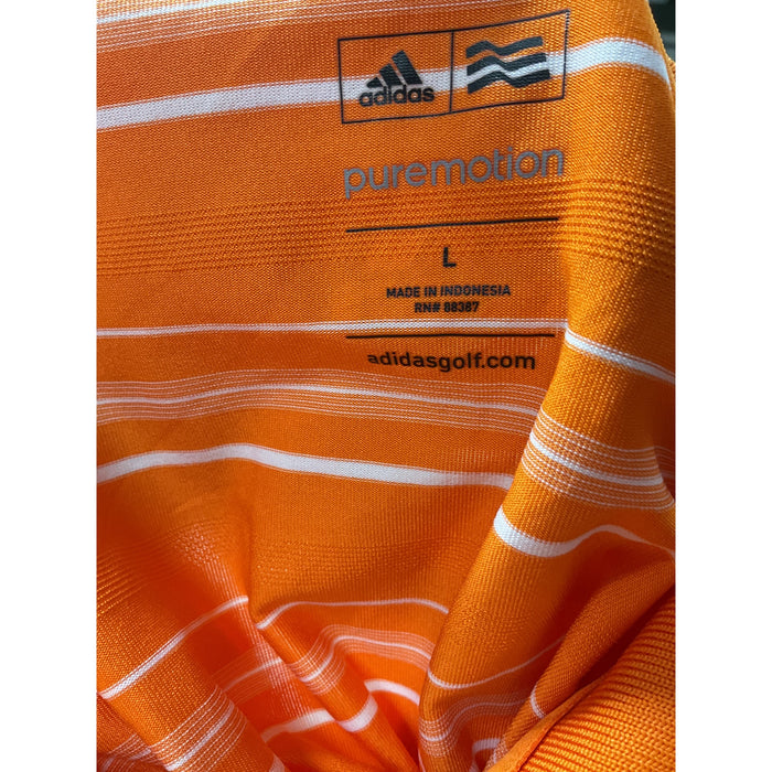 Adidas Men's Orange Polo Shirt