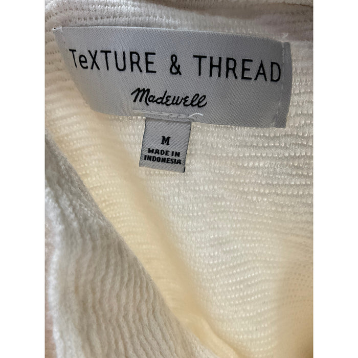 MADEWELL Cream Cotton Sweater - Women's M