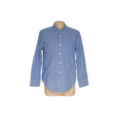 Madewell Men's Blue Striped Dress Shirt