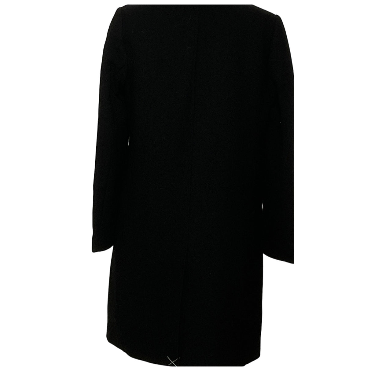 J. CREW Black Wool Overcoat, Size 4