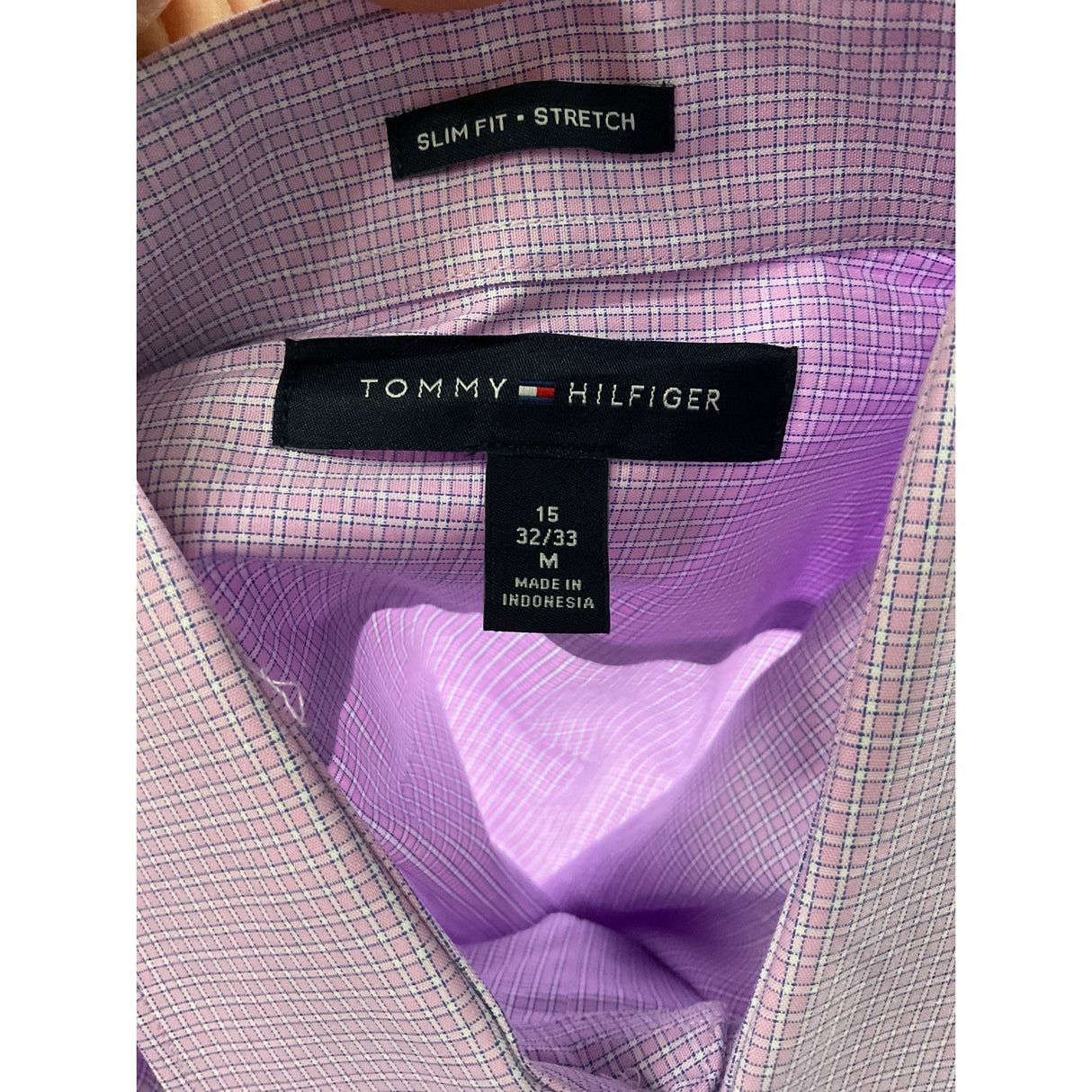 Tommy Hilfiger Pink Men's Dress Shirt - 15