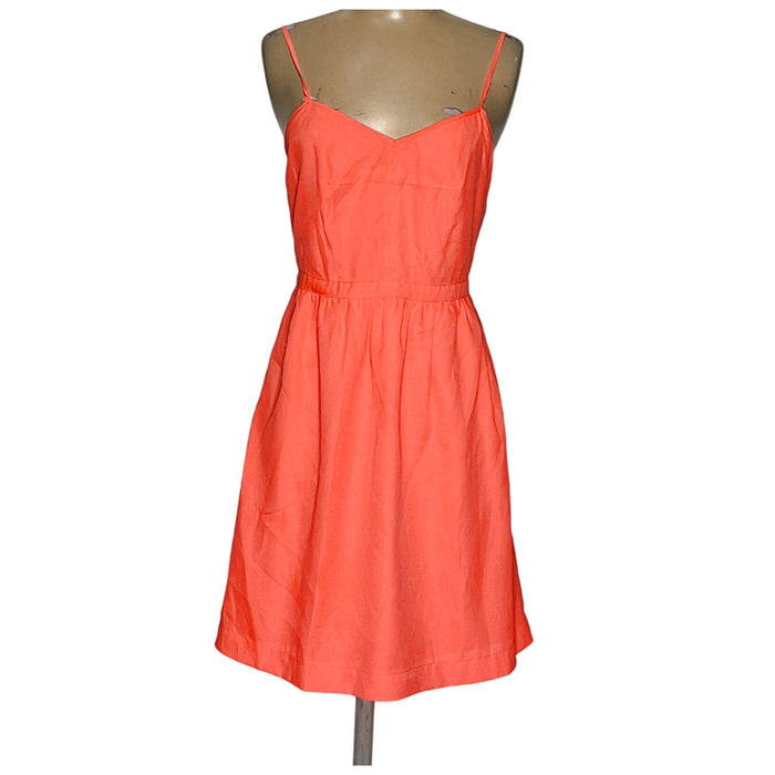 J.Crew Orange A-Line Dress