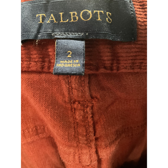 Talbots Brown Cotton Ankle Pants