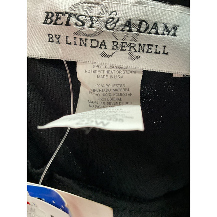 Betsy & Adam Plus Size Black Maxi Dress