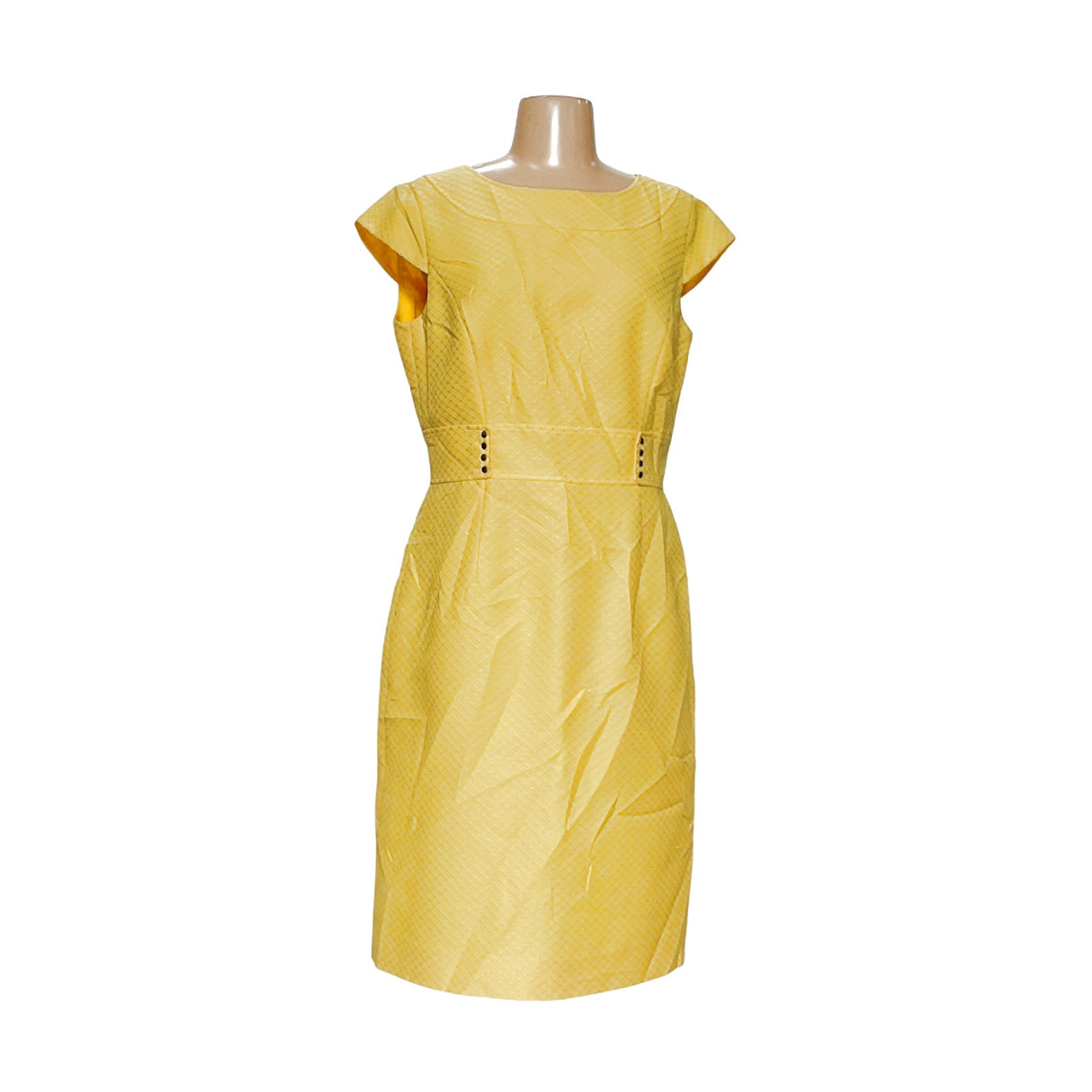 Tahari Yellow Sheath Dress