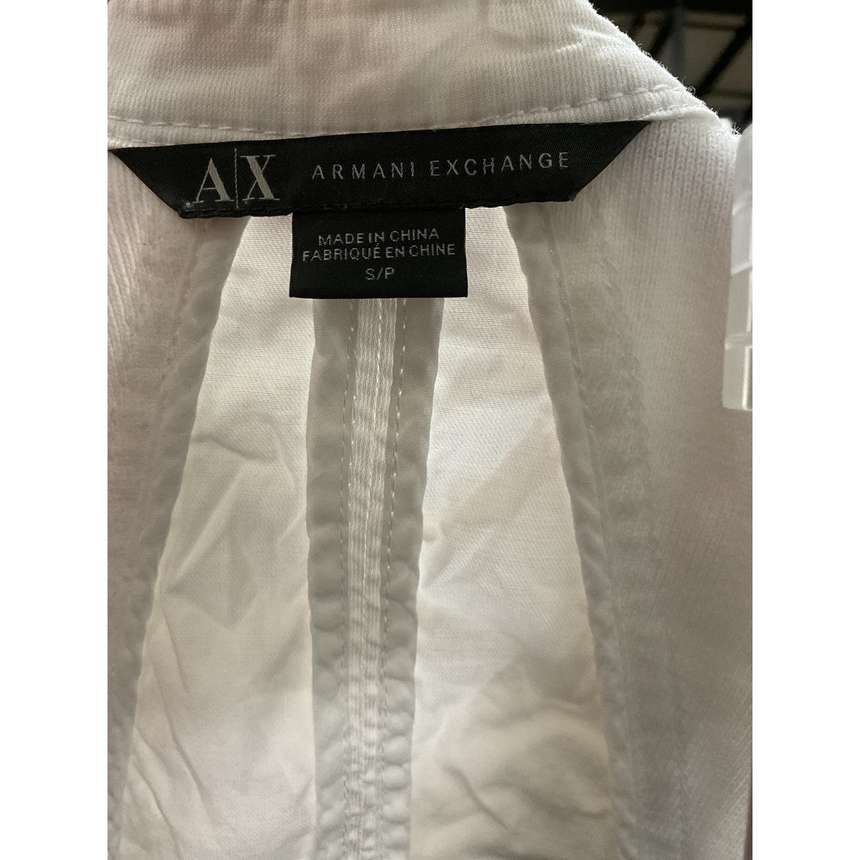 Armani White Cotton Basic Jacket