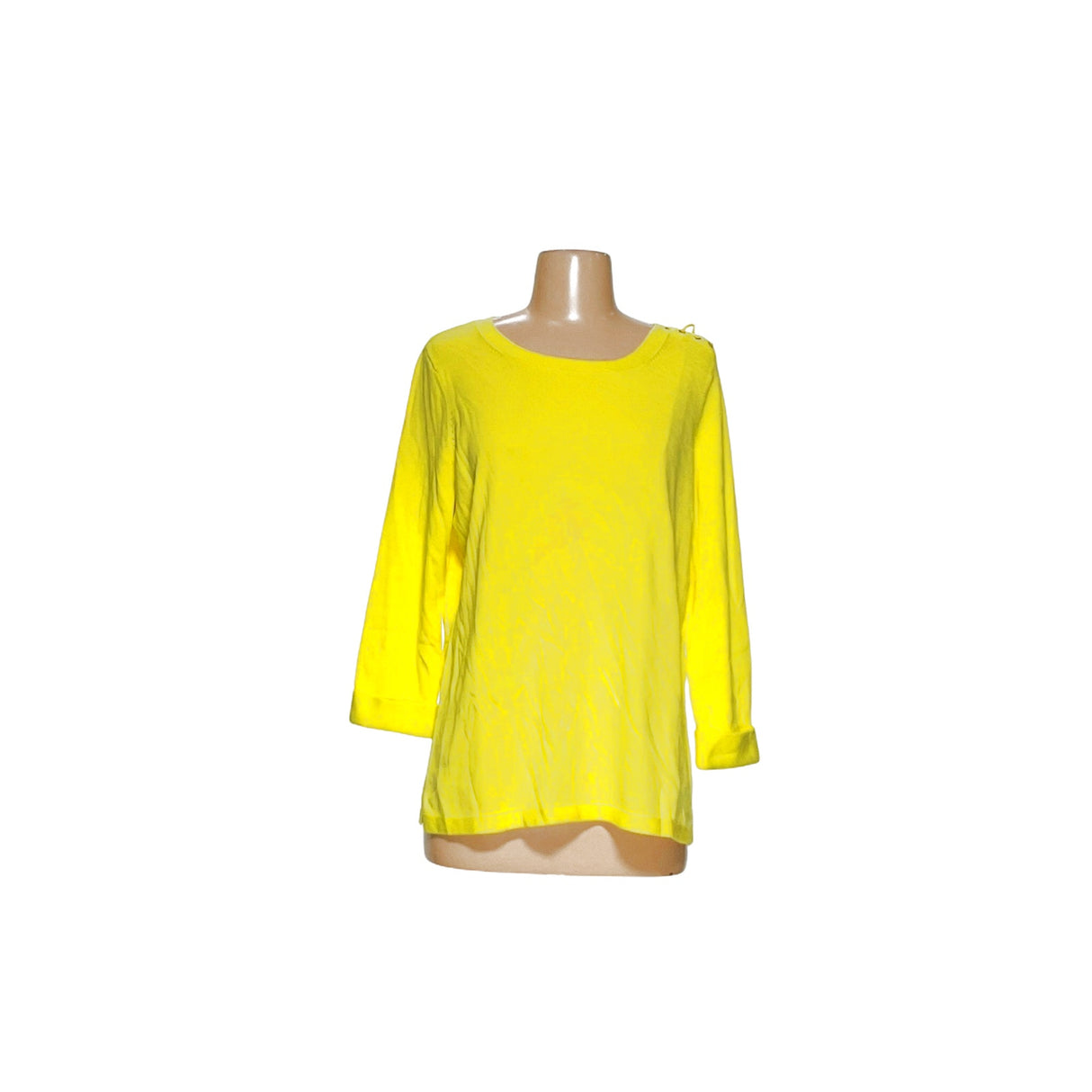 Talbots Yellow Cotton Knit Blouse