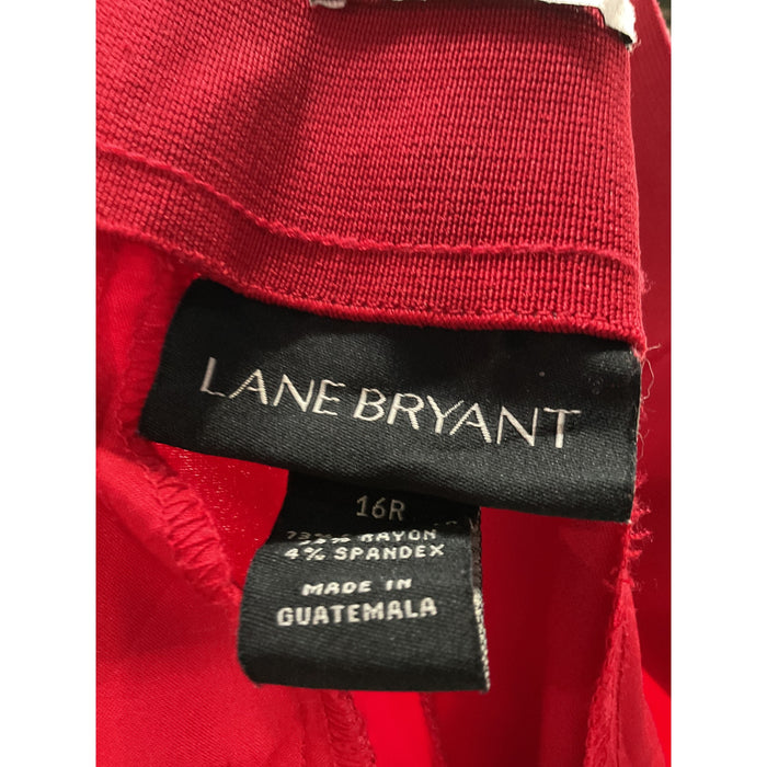 Lane Bryant Red Ankle Pants - Size 16