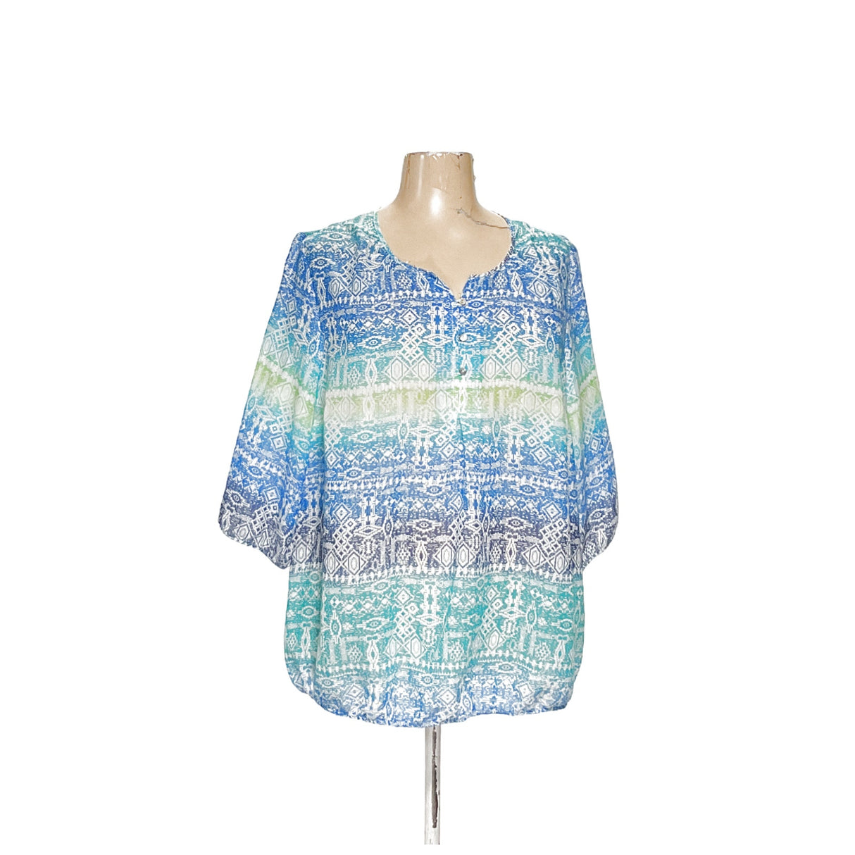 Catherines Multicolor Rayon Blouse - Women's Size 1X