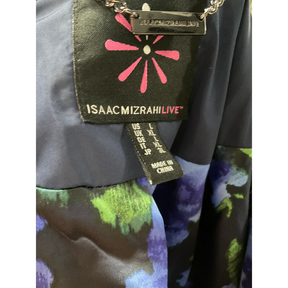 Isaac Mizrahi Blue Quilted Jacket