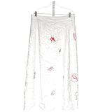 Maeve White Linen SARONG Skirt - Size 14