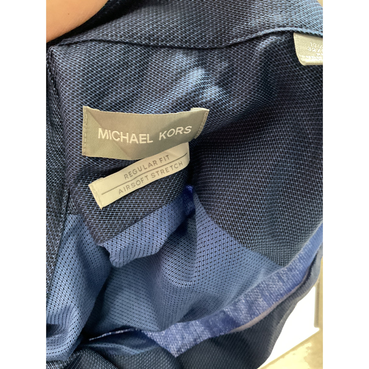 Michael Kors Men's Blue Dress Shirt