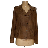 Chico's Women's Brown PU Basic Jacket