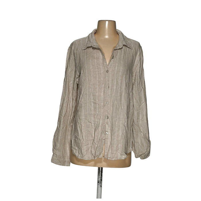 Orvis Women's Cream Linen Button-Up Top