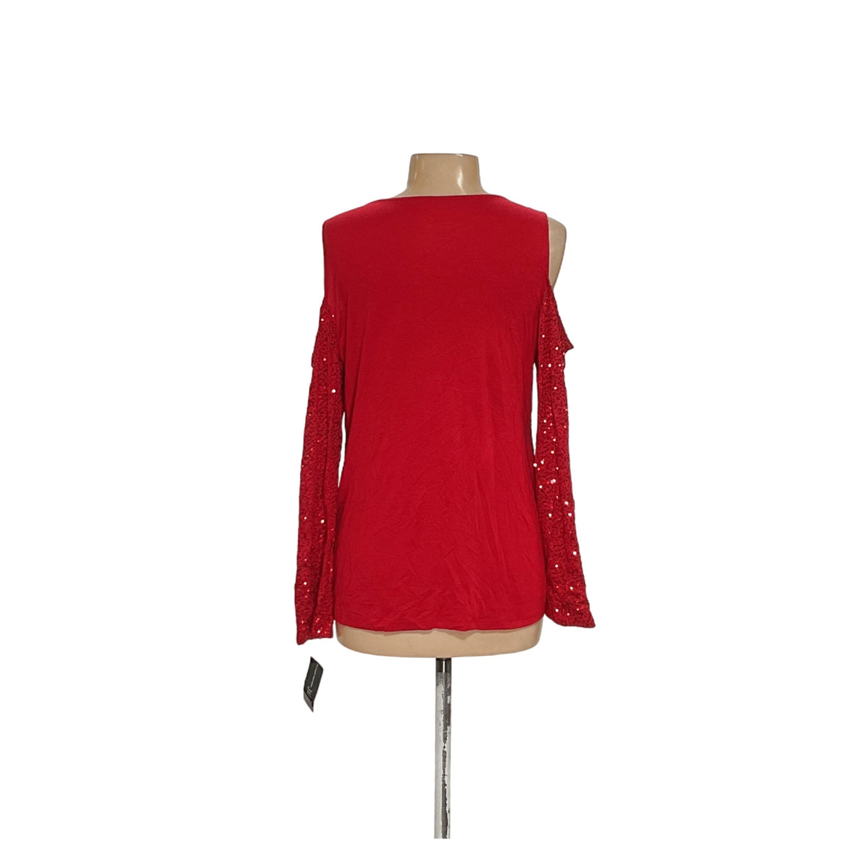 INC Red Rayon Blouse, Size L