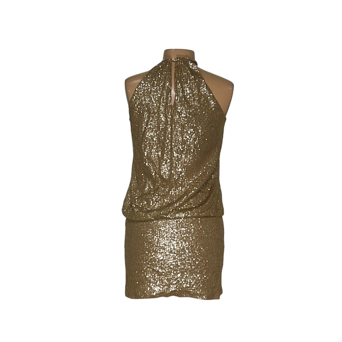 Laundry by Shelli Segal Gold Blouson Dress