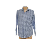 Banana Republic Blue Gingham Dress Shirt, 16/16.5