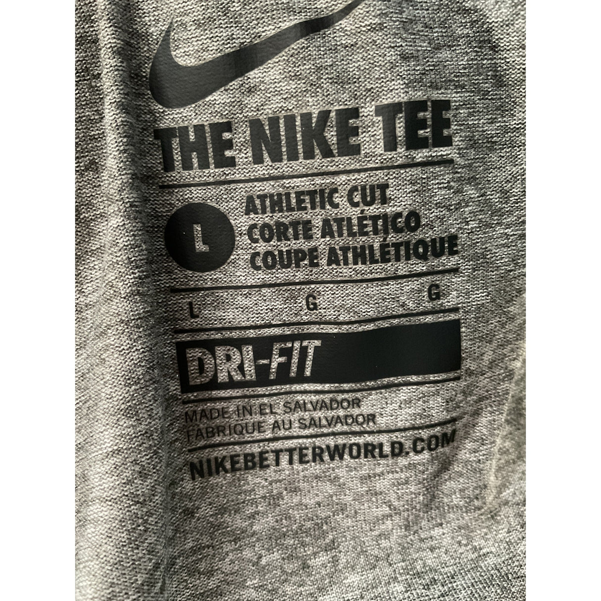 Nike Men's Gray Activewear Top