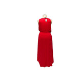 Ashley Stewart Red Hi-Low Blouson Dress, Size 18/20