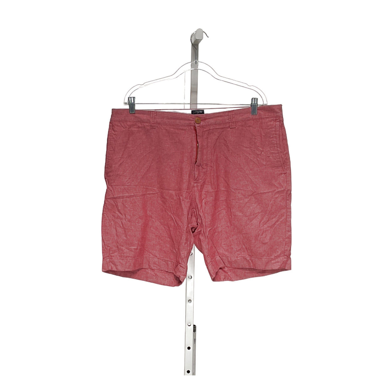 J. CREW Men's Red Linen Bermuda Shorts 38W