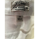 J.CREW White Ankle Jeans (Size 29)