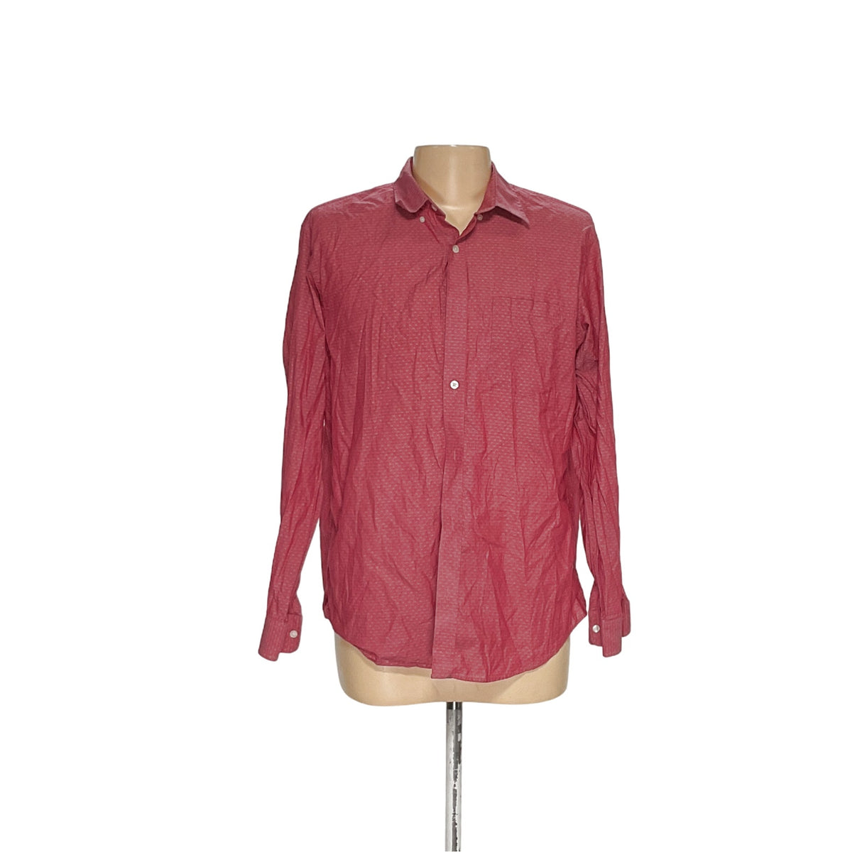 Banana Republic Men's Red Button-Up Shirt