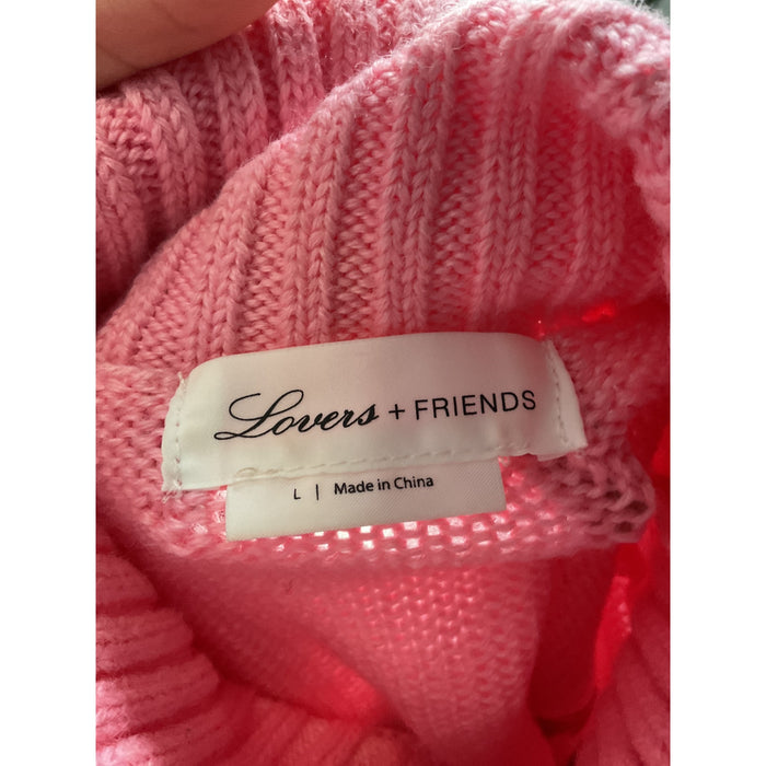 LOVERS + FRIENDS Pink Cotton Sweater