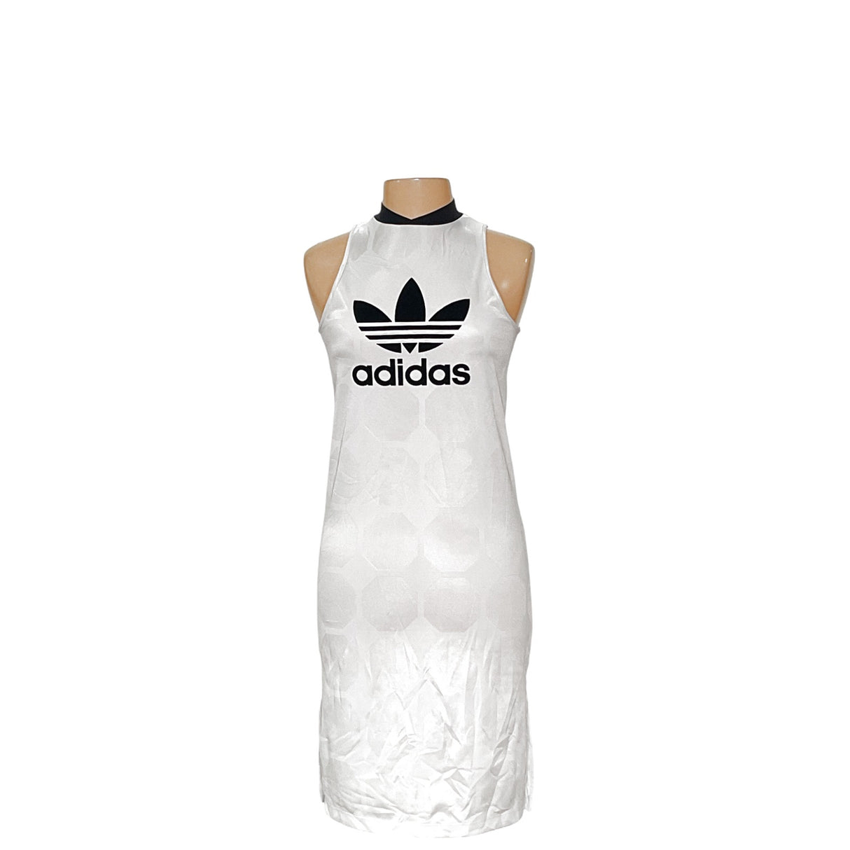 adidas White Shift Midi Dress XS