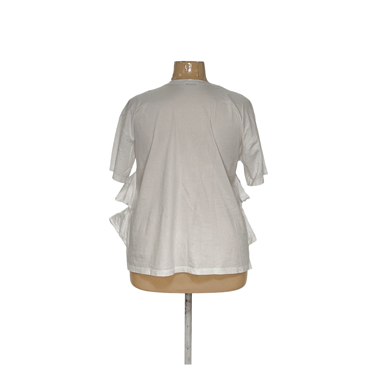 ZARA White 100% Cotton 2XS Plus Blouse