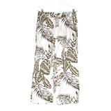 Tahari Multicolor Floral Linen Cropped Pants