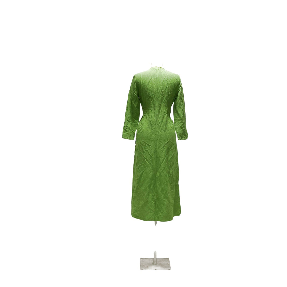 ZARA Green A-Line Midi Dress