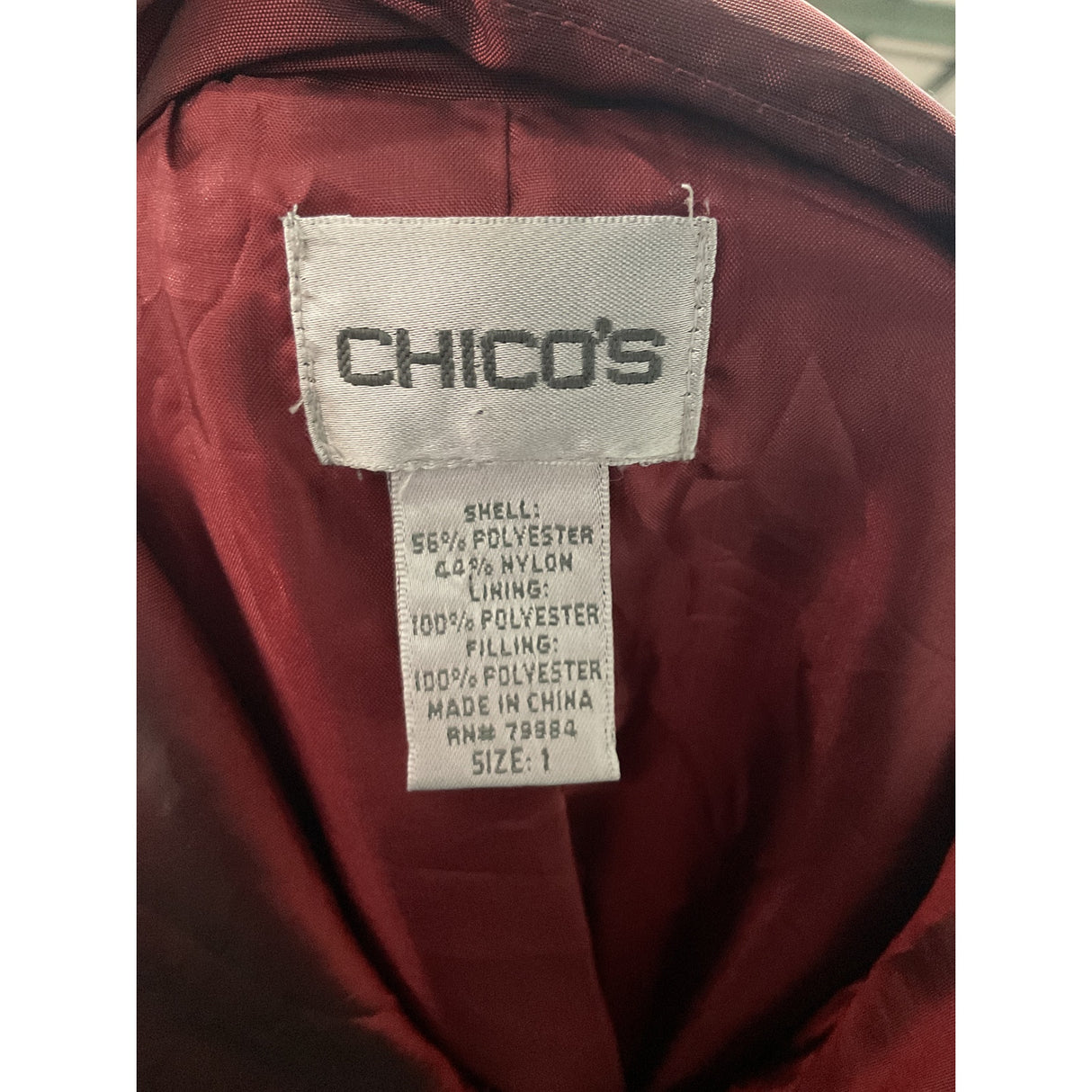 Chico's Red Basic Jacket - Size 1