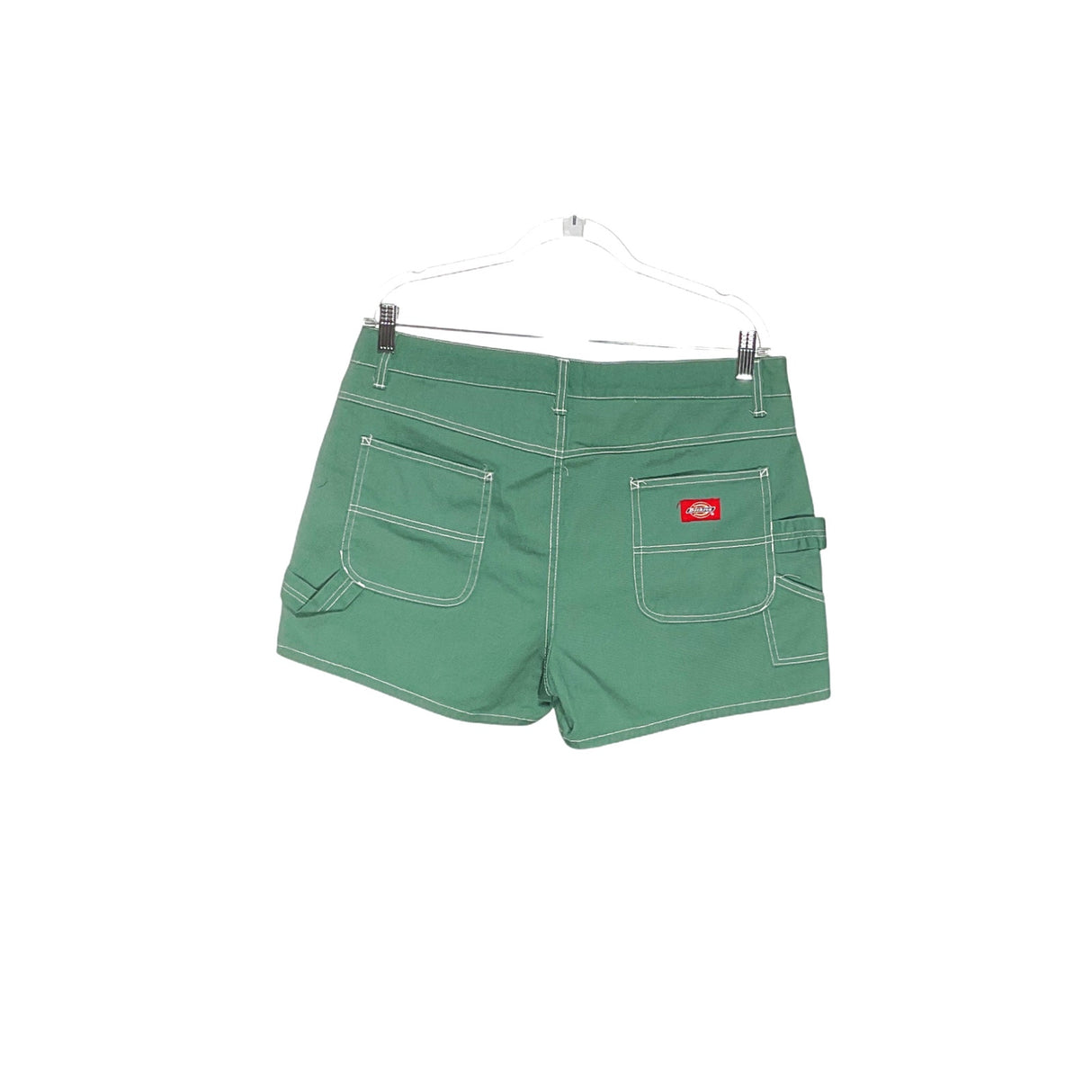 Dickies Women's Green Cotton Bermuda Shorts