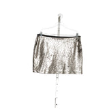 Zara Silver Mini Skirt Size L