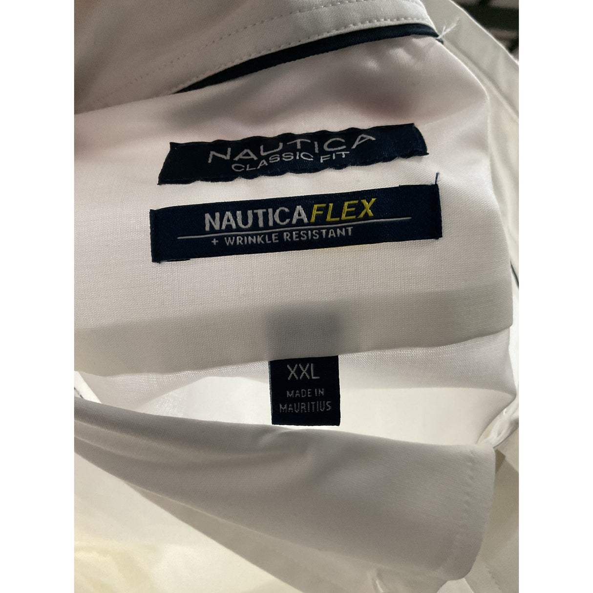 Nautica Men's White Dress Shirt