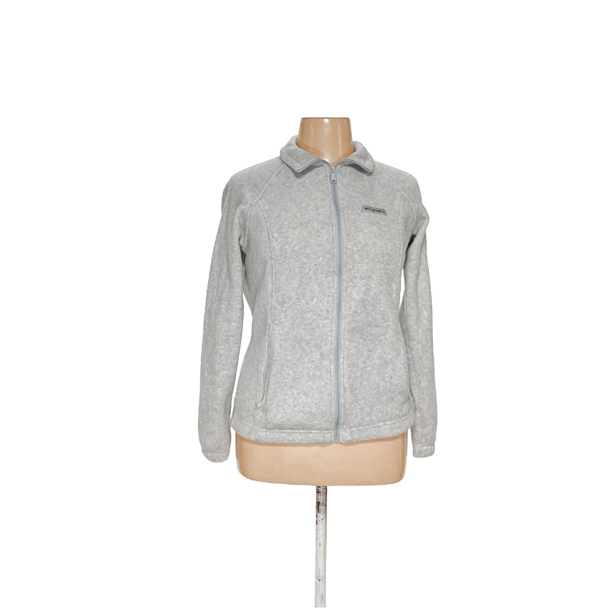 Columbia Gray Full Zip Fleece Sweater