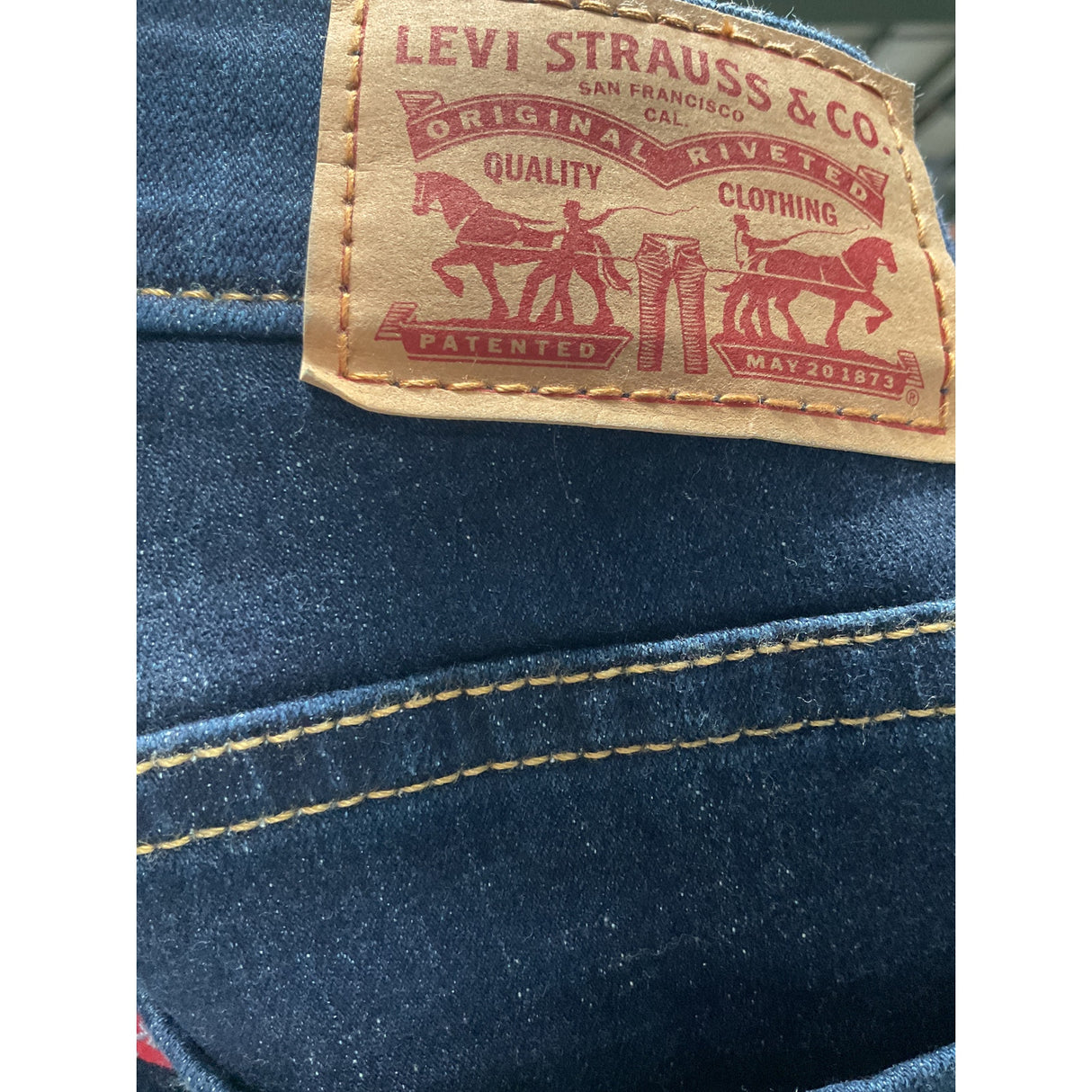 Levi's Blue Straight Jeans Size 12