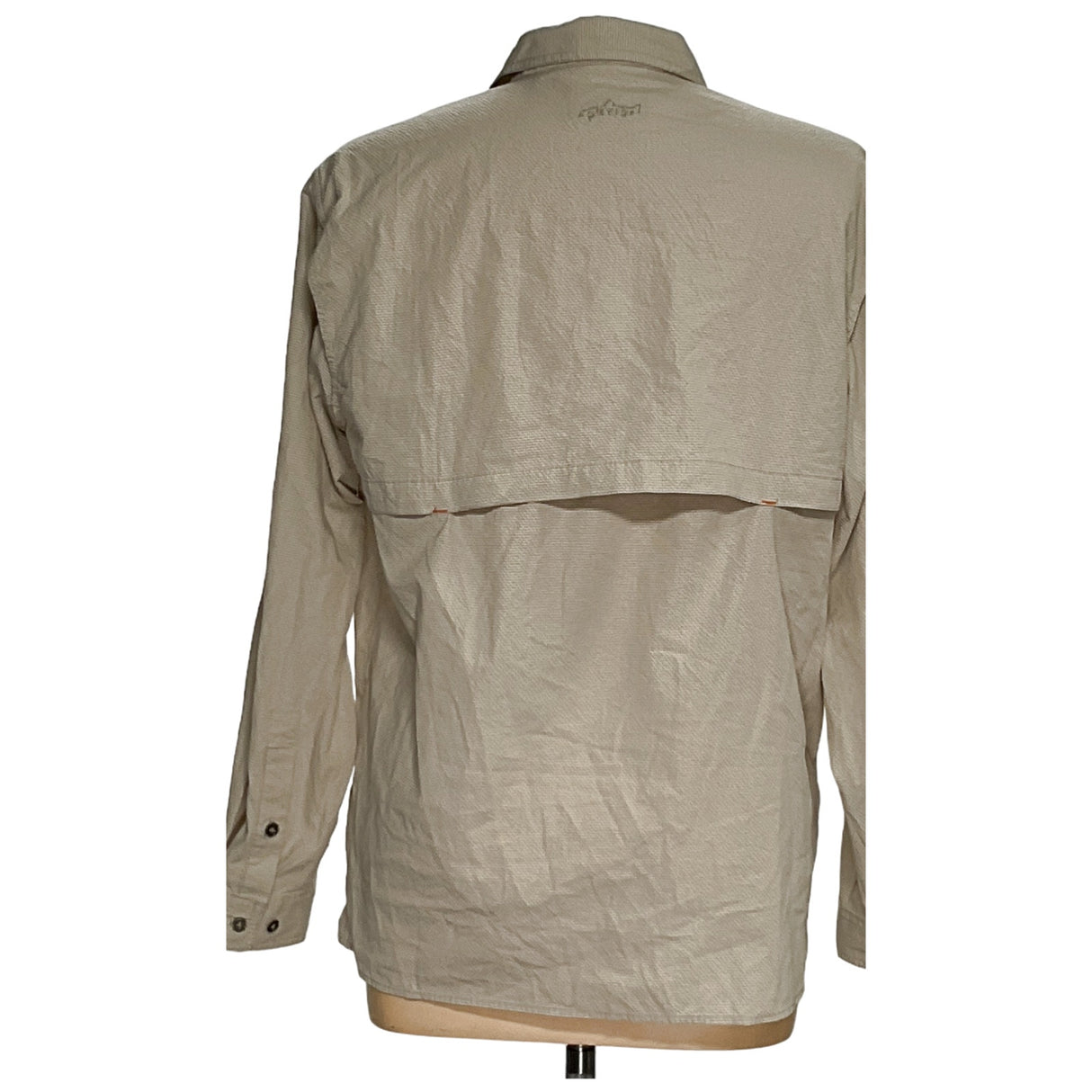 Orvis Men's Beige Button-Up Shirt