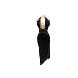 Stylish Fashion Nova Black Bodycon Midi Dress - Size S