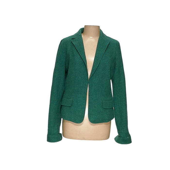 J.CREW Green Wool Blazer 14T