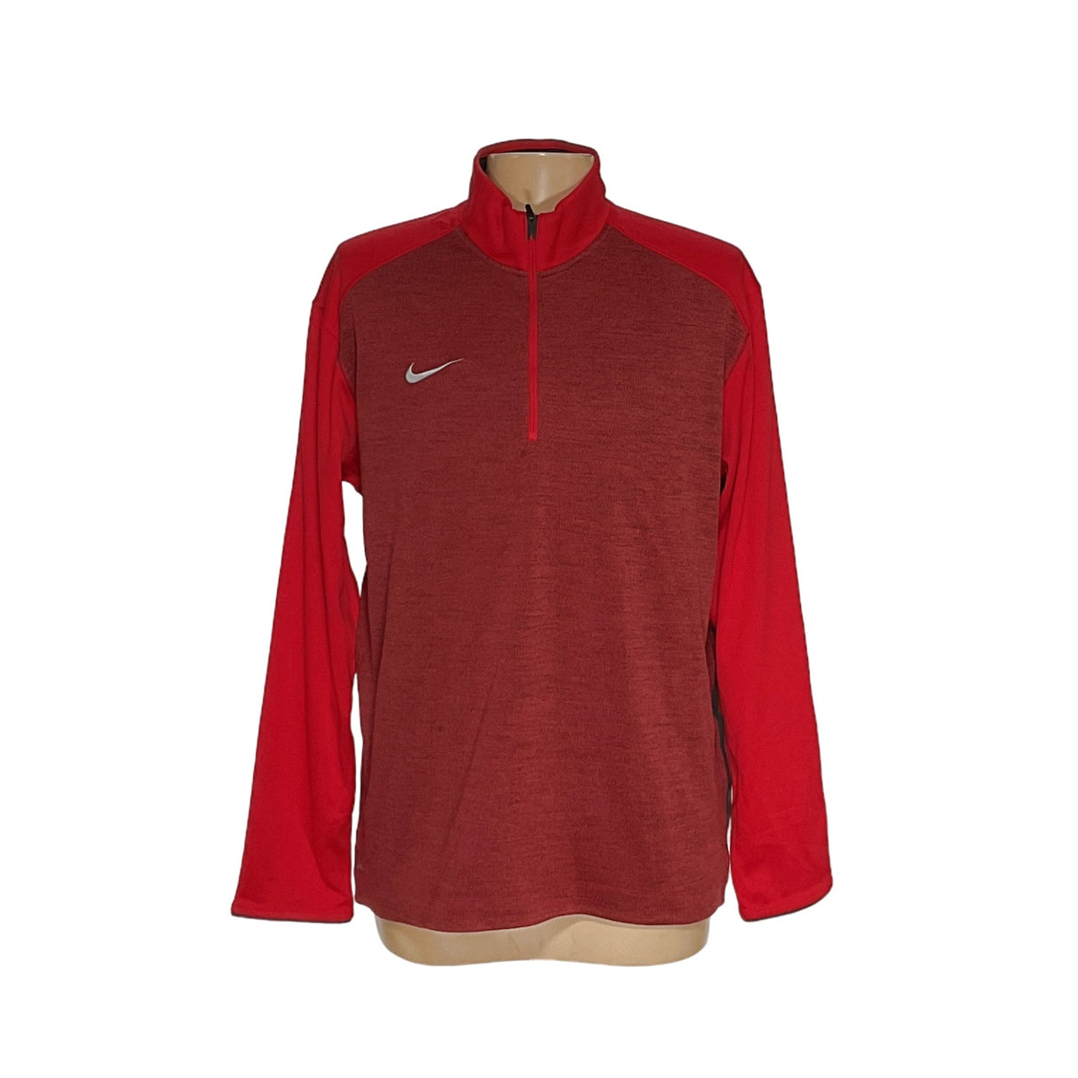 Men's Nike XL Red Henley Sweatshirt