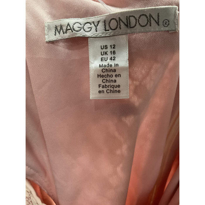 Maggy London Pink A-Line Dress - Women's Size 12