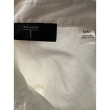 Tahari White Button-Up Top Medium