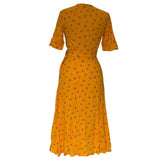 & Other Stories Yellow Wrap Dress - Size 4