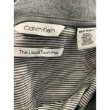 Calvin Klein Gray Striped Polo Shirt XXL