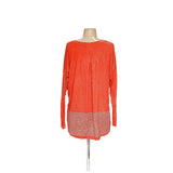 Cabi Orange Rayon Blouse, Size S